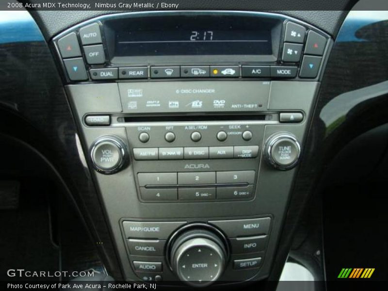 Nimbus Gray Metallic / Ebony 2008 Acura MDX Technology