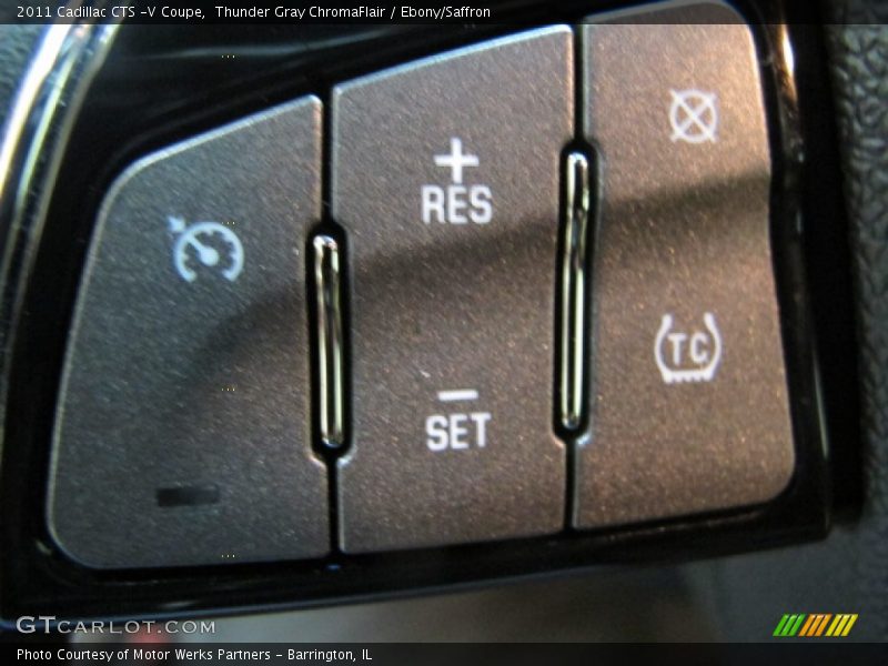 Thunder Gray ChromaFlair / Ebony/Saffron 2011 Cadillac CTS -V Coupe