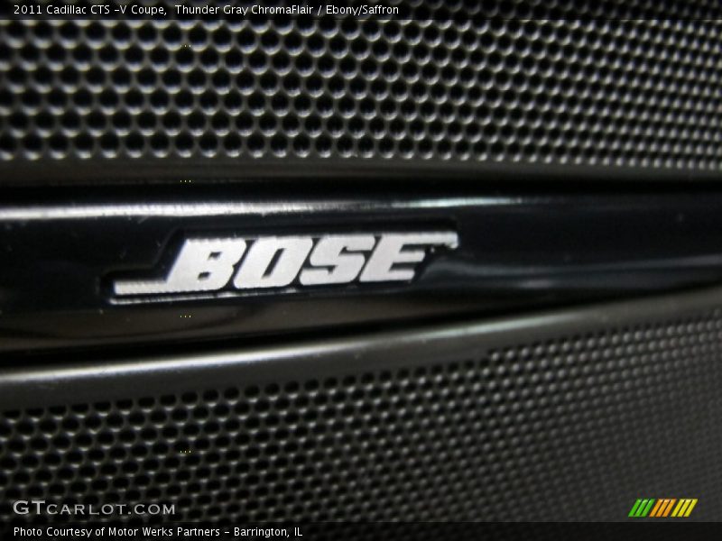Thunder Gray ChromaFlair / Ebony/Saffron 2011 Cadillac CTS -V Coupe