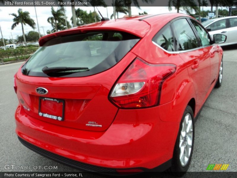 Race Red / Stone 2012 Ford Focus SEL 5-Door