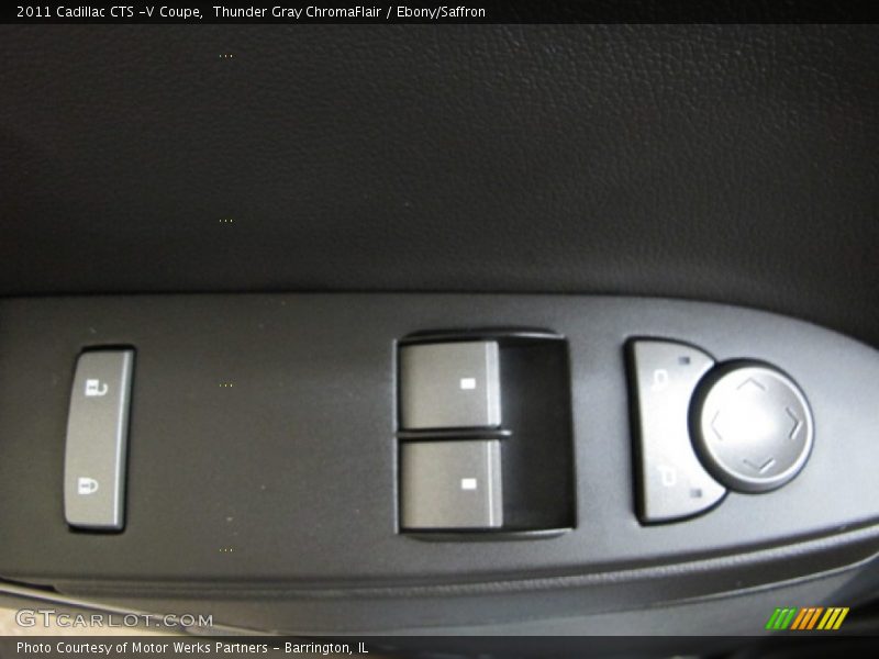 Thunder Gray ChromaFlair / Ebony/Saffron 2011 Cadillac CTS -V Coupe