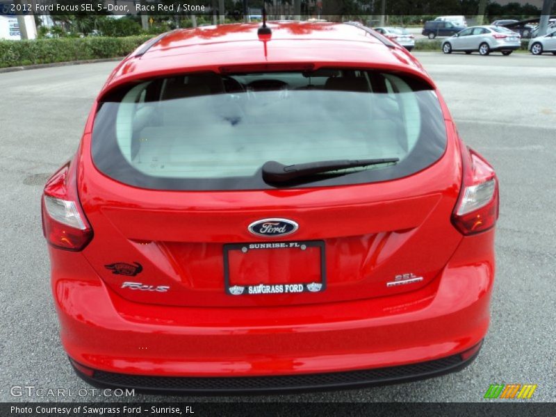Race Red / Stone 2012 Ford Focus SEL 5-Door