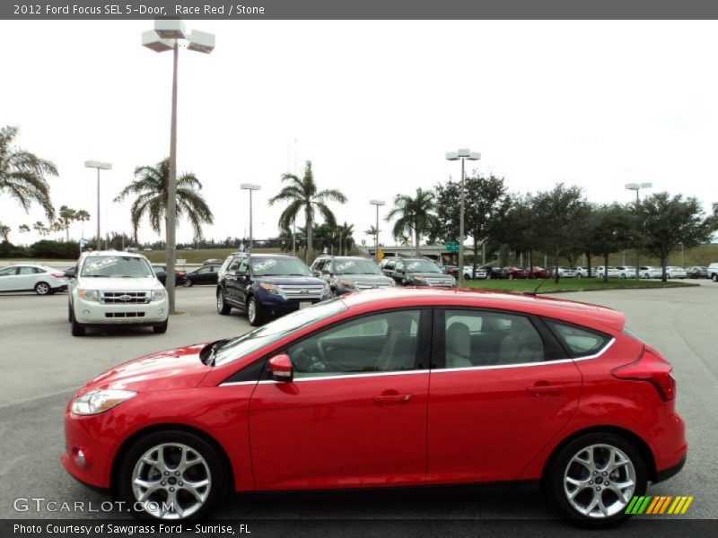 Race Red / Stone 2012 Ford Focus SEL 5-Door
