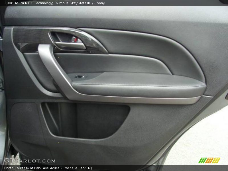 Nimbus Gray Metallic / Ebony 2008 Acura MDX Technology