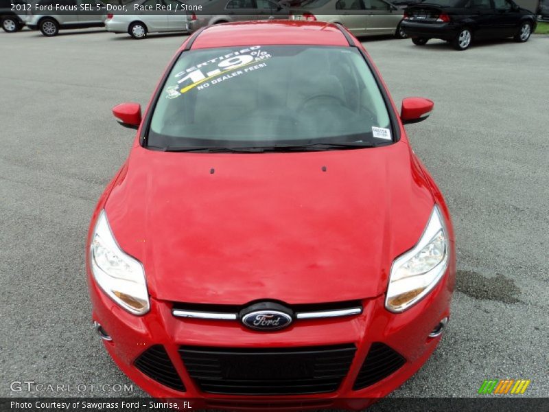 Race Red / Stone 2012 Ford Focus SEL 5-Door