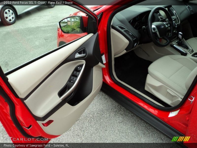 Race Red / Stone 2012 Ford Focus SEL 5-Door
