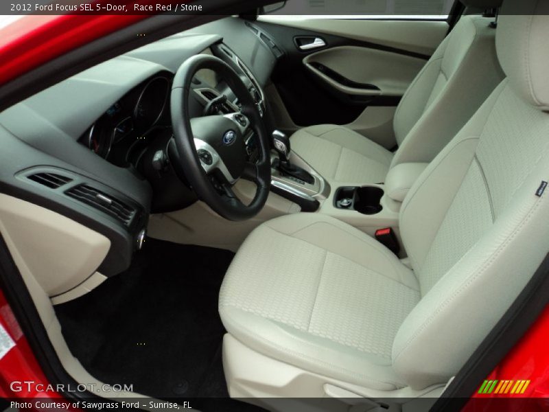Race Red / Stone 2012 Ford Focus SEL 5-Door