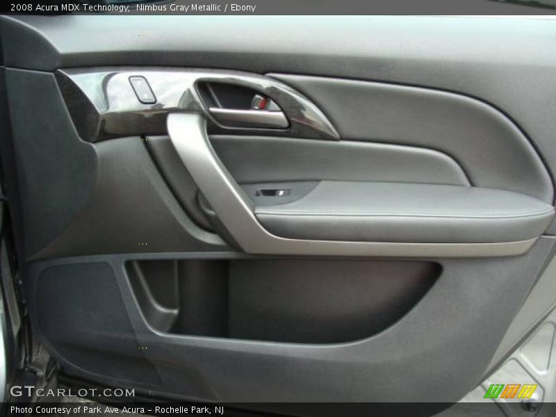 Nimbus Gray Metallic / Ebony 2008 Acura MDX Technology