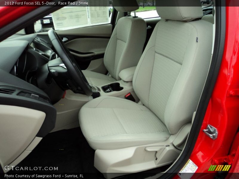 Race Red / Stone 2012 Ford Focus SEL 5-Door