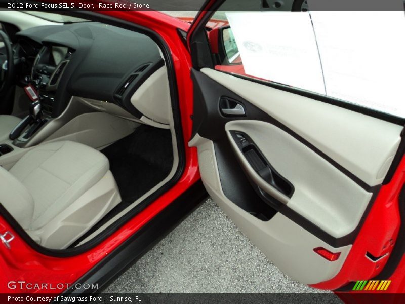 Race Red / Stone 2012 Ford Focus SEL 5-Door