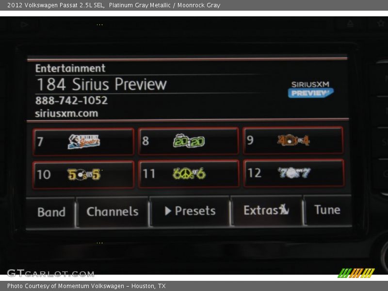 Platinum Gray Metallic / Moonrock Gray 2012 Volkswagen Passat 2.5L SEL