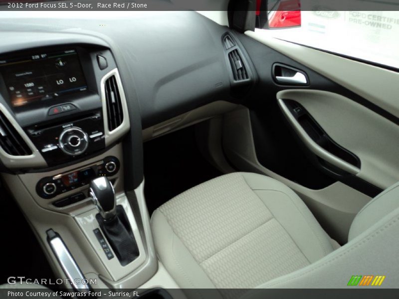 Race Red / Stone 2012 Ford Focus SEL 5-Door