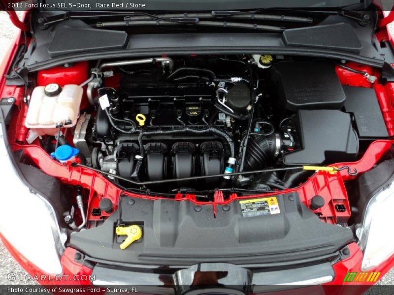 Race Red / Stone 2012 Ford Focus SEL 5-Door