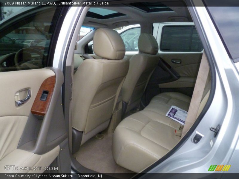 Brilliant Silver Metallic / Beige 2009 Nissan Murano LE AWD