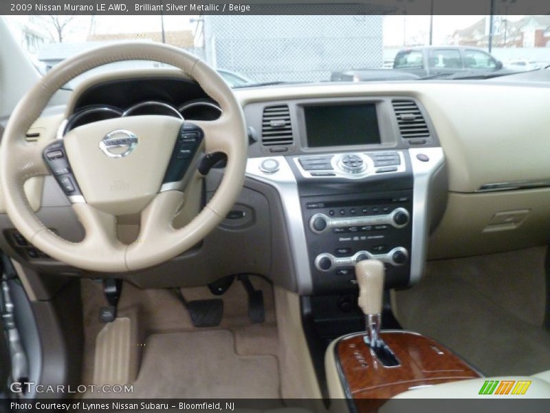 Brilliant Silver Metallic / Beige 2009 Nissan Murano LE AWD