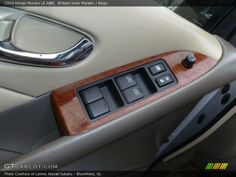 Brilliant Silver Metallic / Beige 2009 Nissan Murano LE AWD