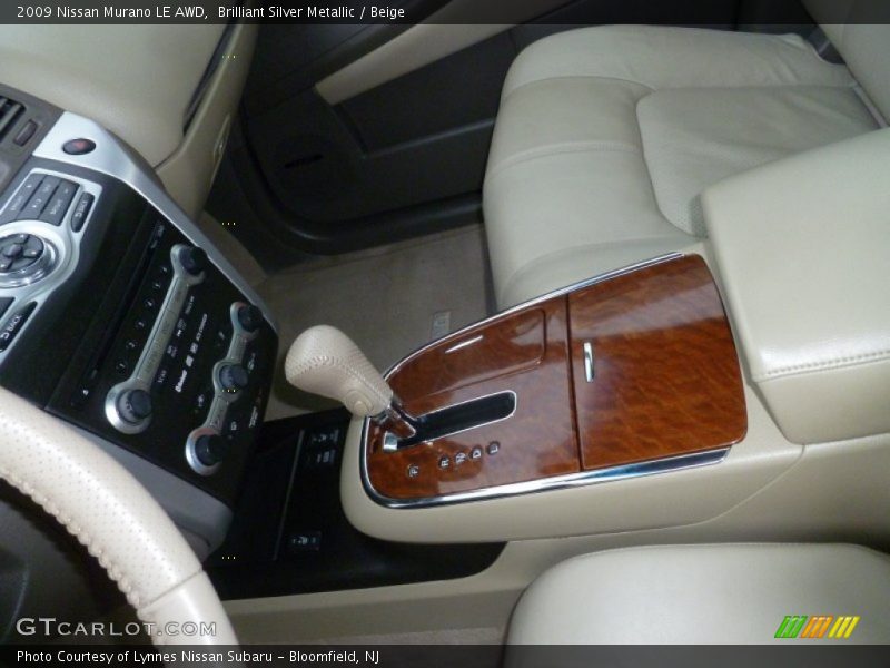Brilliant Silver Metallic / Beige 2009 Nissan Murano LE AWD