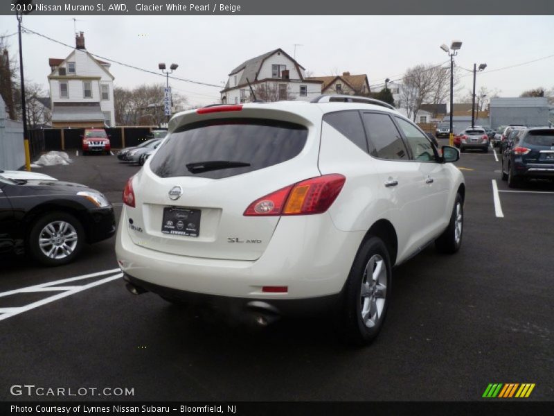 Glacier White Pearl / Beige 2010 Nissan Murano SL AWD