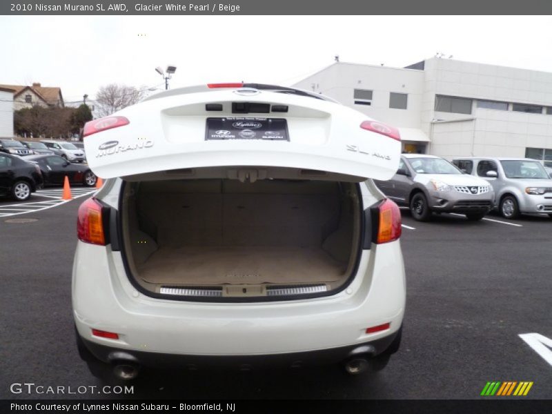 Glacier White Pearl / Beige 2010 Nissan Murano SL AWD