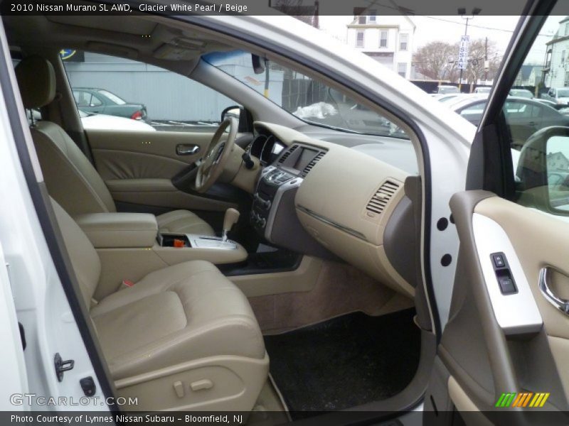 Glacier White Pearl / Beige 2010 Nissan Murano SL AWD