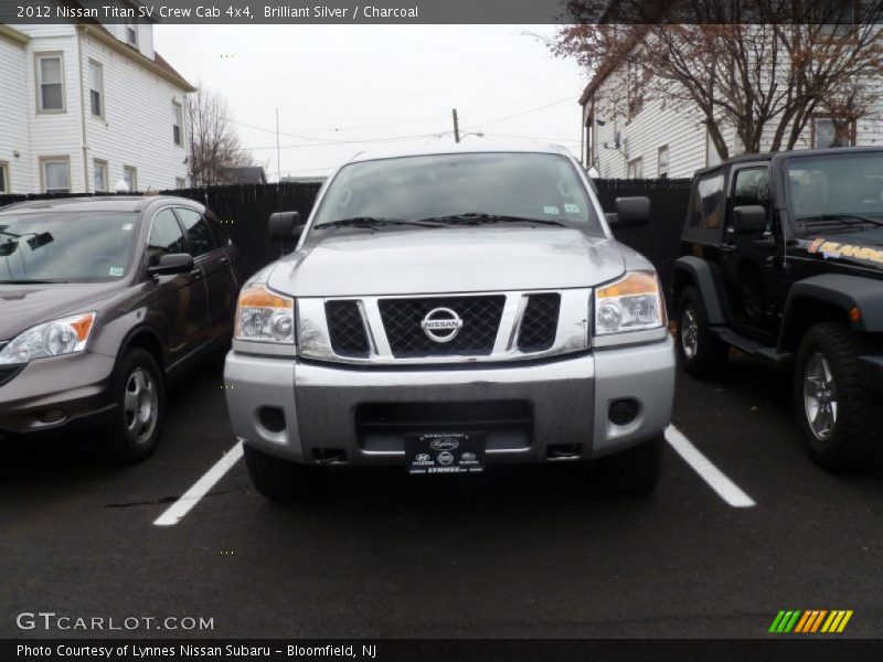 Brilliant Silver / Charcoal 2012 Nissan Titan SV Crew Cab 4x4