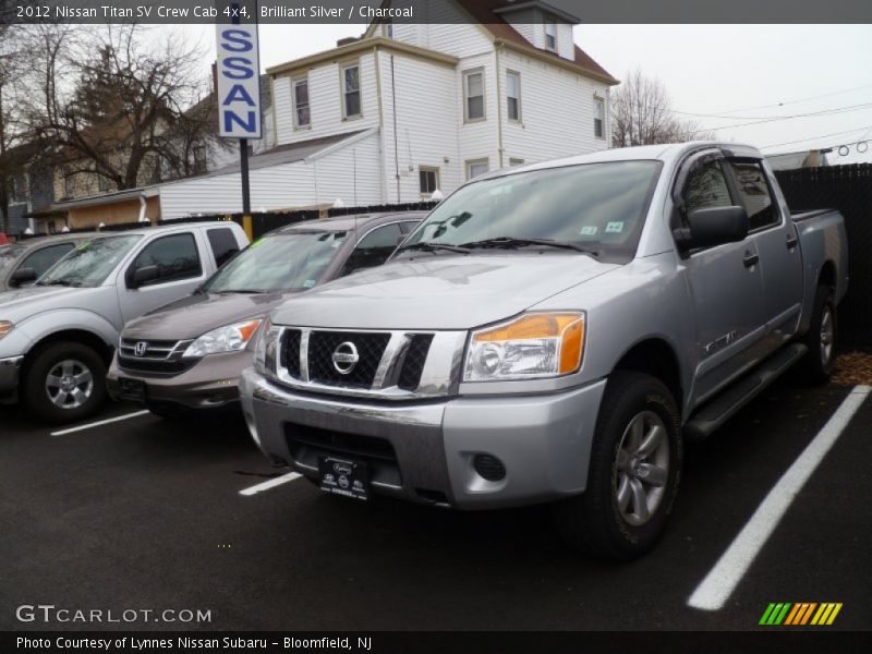 Brilliant Silver / Charcoal 2012 Nissan Titan SV Crew Cab 4x4