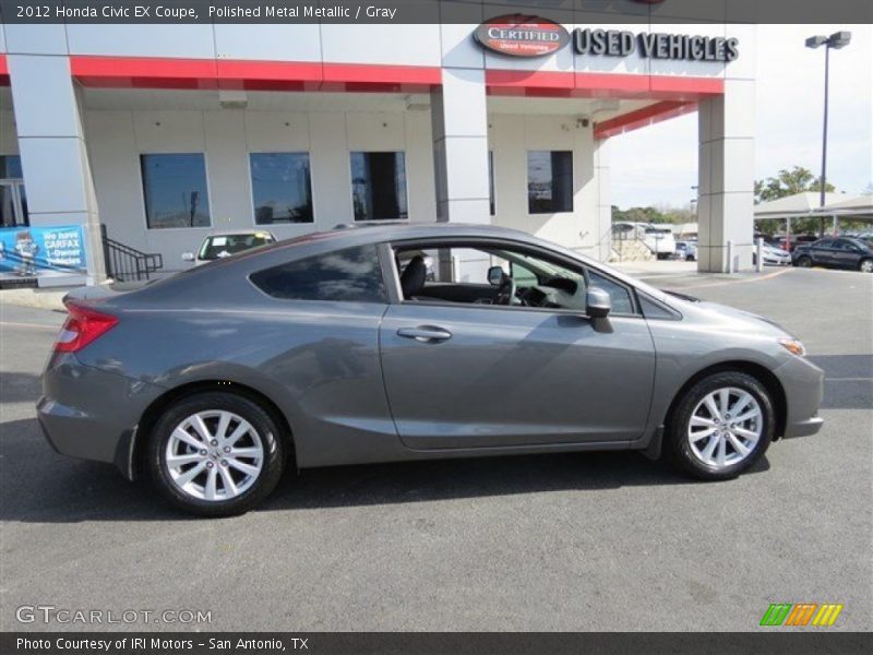 Polished Metal Metallic / Gray 2012 Honda Civic EX Coupe