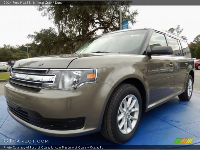 Mineral Gray / Dune 2014 Ford Flex SE