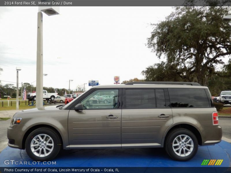 Mineral Gray / Dune 2014 Ford Flex SE