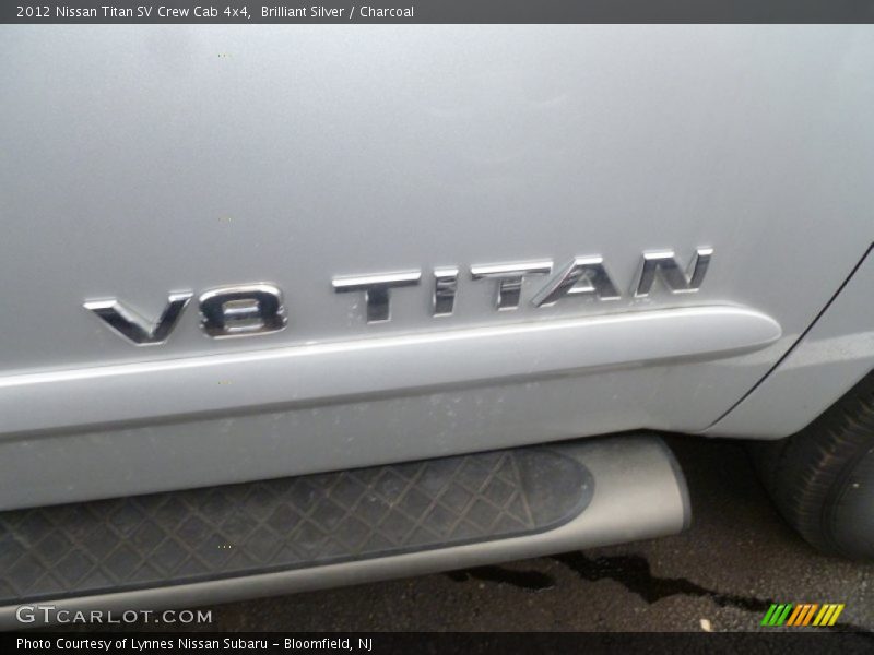 Brilliant Silver / Charcoal 2012 Nissan Titan SV Crew Cab 4x4