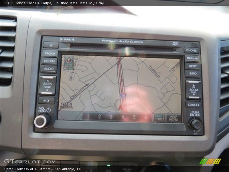 Polished Metal Metallic / Gray 2012 Honda Civic EX Coupe