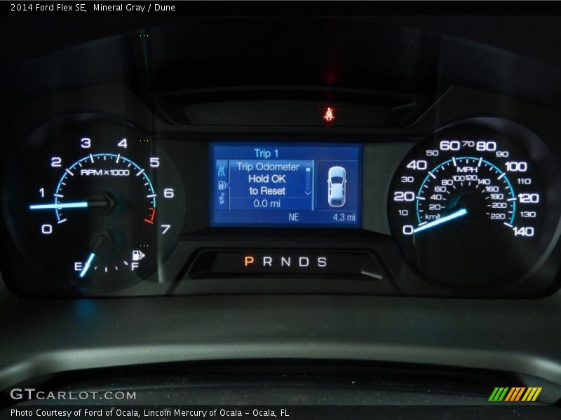 Mineral Gray / Dune 2014 Ford Flex SE