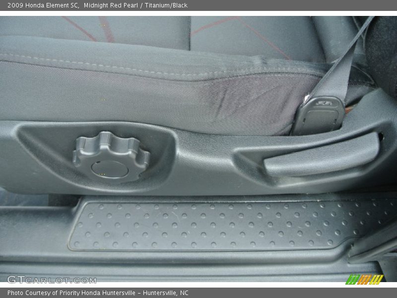 Midnight Red Pearl / Titanium/Black 2009 Honda Element SC