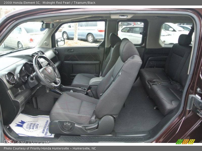 Midnight Red Pearl / Titanium/Black 2009 Honda Element SC
