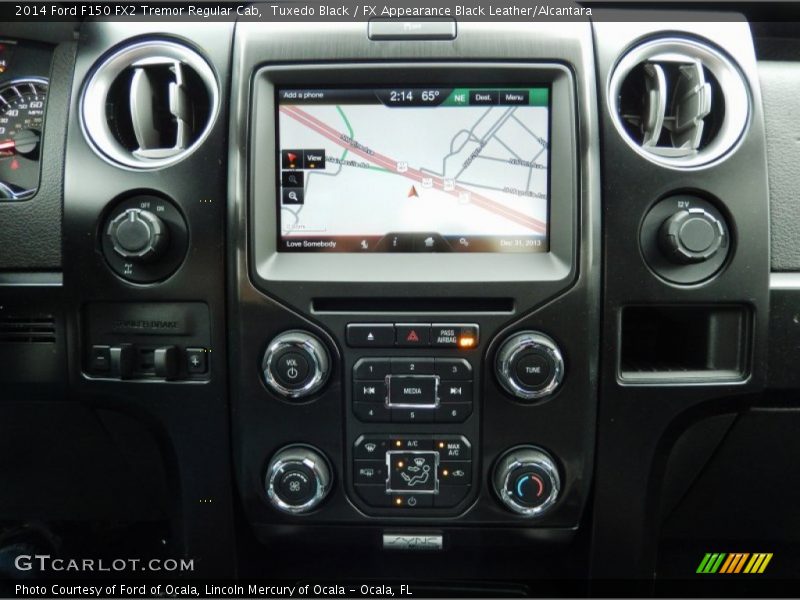 Navigation of 2014 F150 FX2 Tremor Regular Cab