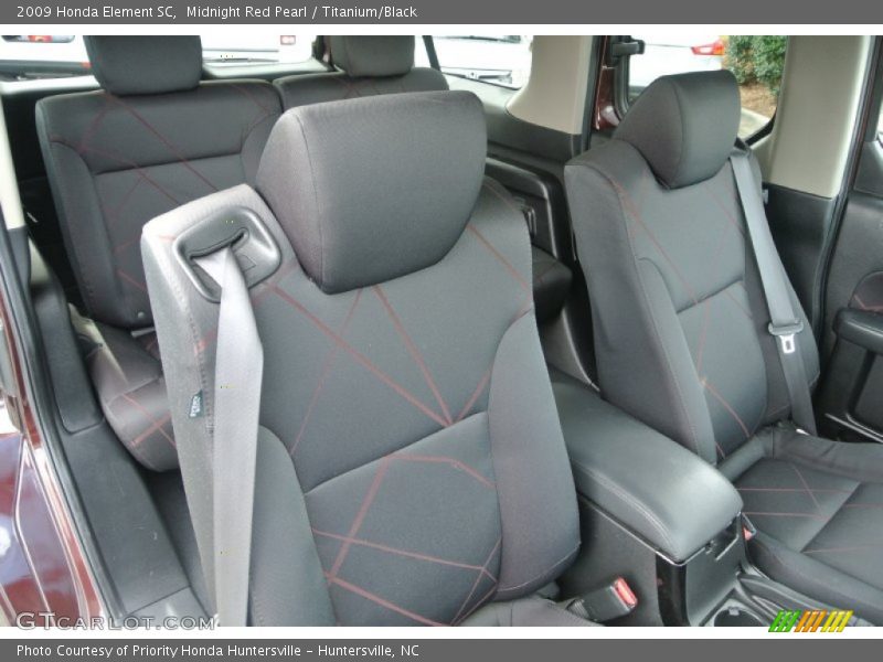Midnight Red Pearl / Titanium/Black 2009 Honda Element SC