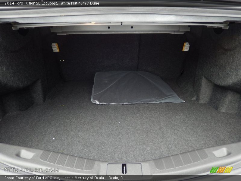 White Platinum / Dune 2014 Ford Fusion SE EcoBoost