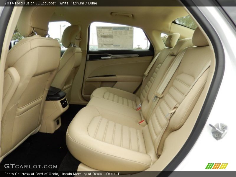 White Platinum / Dune 2014 Ford Fusion SE EcoBoost