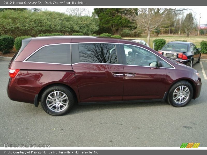 Dark Cherry Pearl II / Beige 2012 Honda Odyssey EX