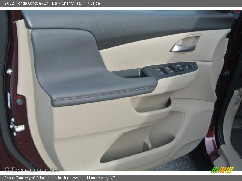 Dark Cherry Pearl II / Beige 2012 Honda Odyssey EX