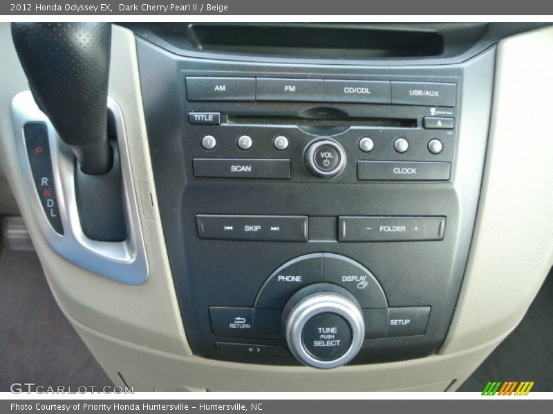 Dark Cherry Pearl II / Beige 2012 Honda Odyssey EX