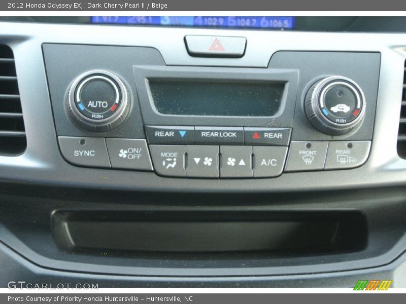 Dark Cherry Pearl II / Beige 2012 Honda Odyssey EX