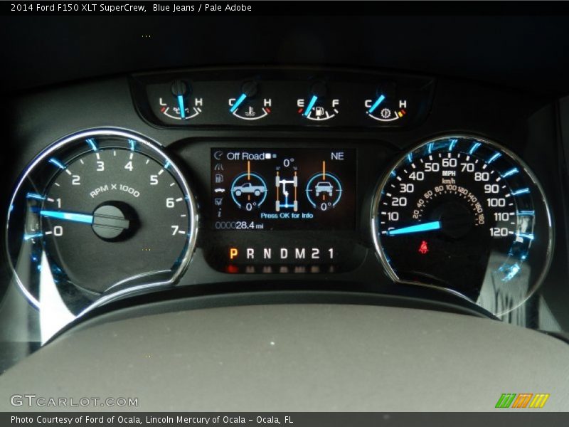 Blue Jeans / Pale Adobe 2014 Ford F150 XLT SuperCrew