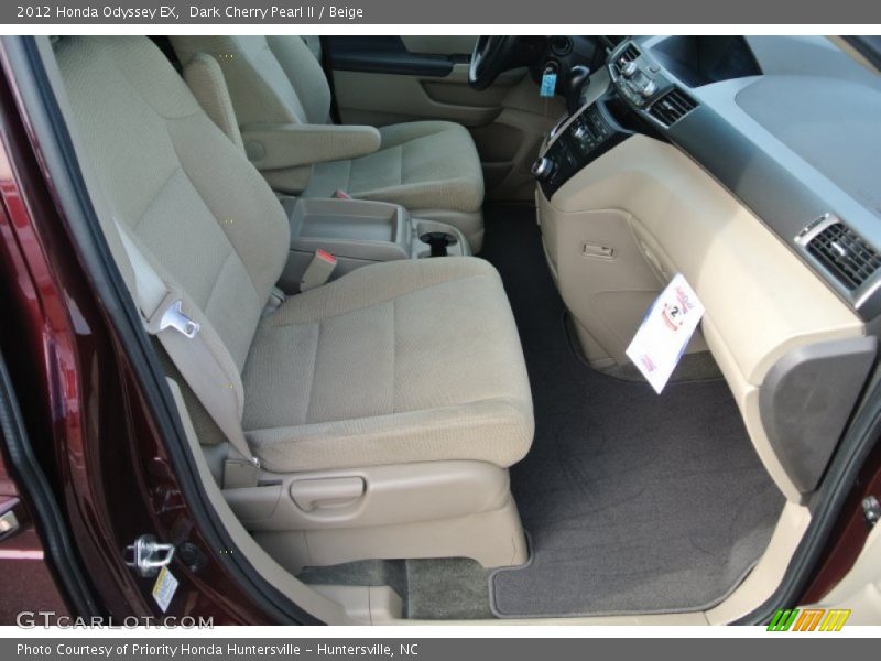 Dark Cherry Pearl II / Beige 2012 Honda Odyssey EX