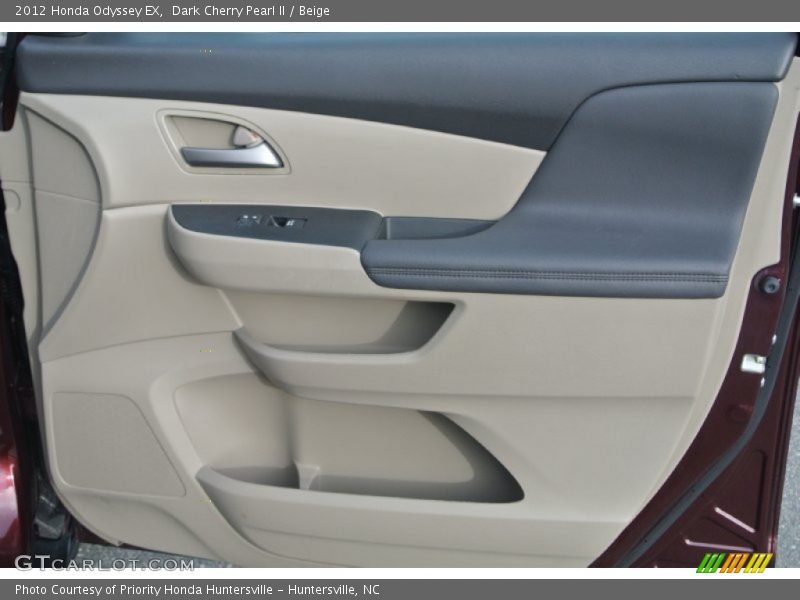 Dark Cherry Pearl II / Beige 2012 Honda Odyssey EX