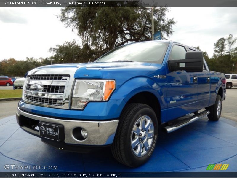 Blue Flame / Pale Adobe 2014 Ford F150 XLT SuperCrew