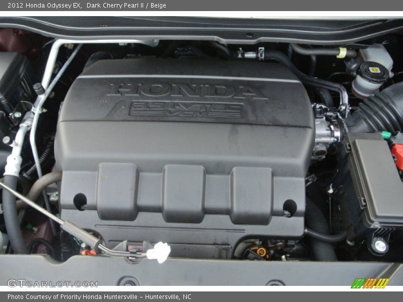 Dark Cherry Pearl II / Beige 2012 Honda Odyssey EX
