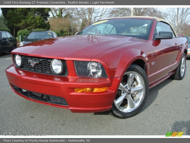 Redfire Metallic / Light Parchment 2006 Ford Mustang GT Premium Convertible