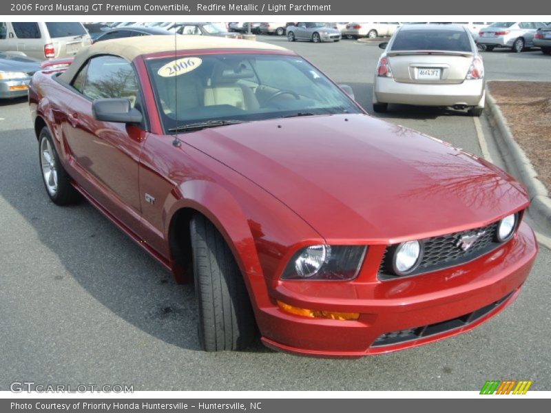 Redfire Metallic / Light Parchment 2006 Ford Mustang GT Premium Convertible