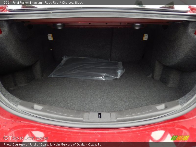 Ruby Red / Charcoal Black 2014 Ford Fusion Titanium